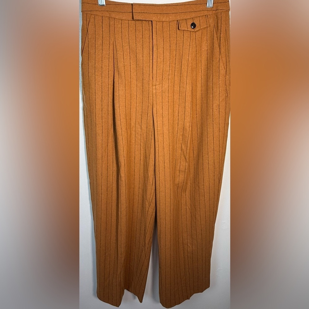 Madewell Women's Brown Wide-Leg Pants - Picture 3 of 12